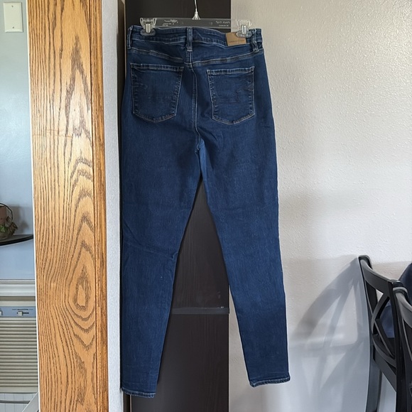 American Eagle Women’s Size 12 Long Super High Rise Jegging Ne(X)t Lvl Stretch - Picture 2 of 8